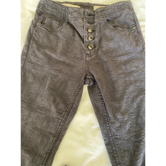 Pilcro and the Letterpress By Anthropologie High Rise Skinny Pants Gray Size 26 - Picture 15 of 16